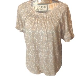 Anthropologie Maeve by leopard top size XS